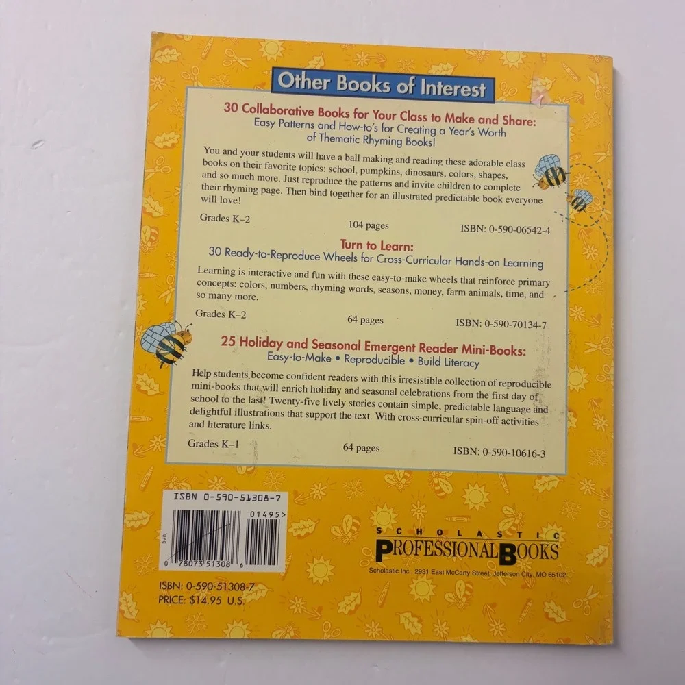 Scholastic Lets Find Out Around-the-Year Mini-Books Grades PreK-1 1998 Literacy
